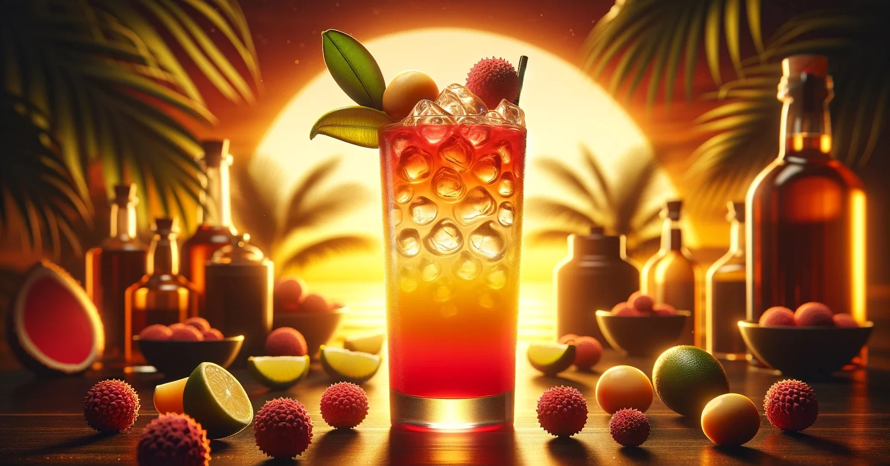 Tequila Sunrise z Liczi - egzotyczny drink z tequilą